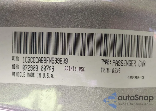 1C3CCCAB9FN539609: 42517428