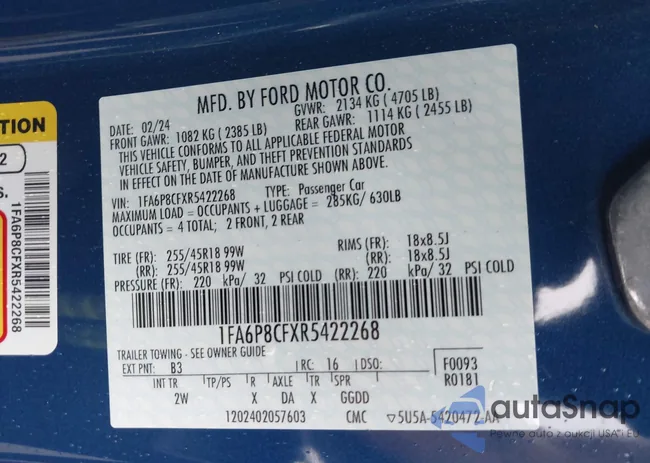 1FA6P8CFXR5422268: 42517490