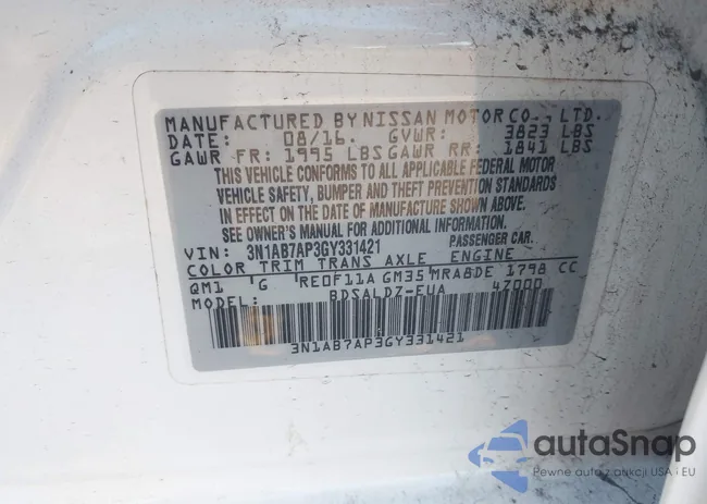 3N1AB7AP3GY331421: 42518788