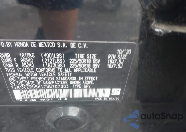 3CZRU5H17MM707003: 42519083