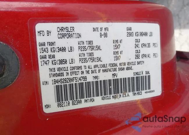 1B4HS28Z0XF514799: 42519682