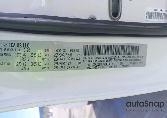 1C4PJLLB8LD614964: 42519802