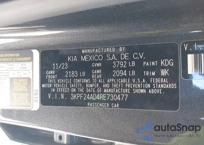 3KPF24AD4RE730477: 42520040