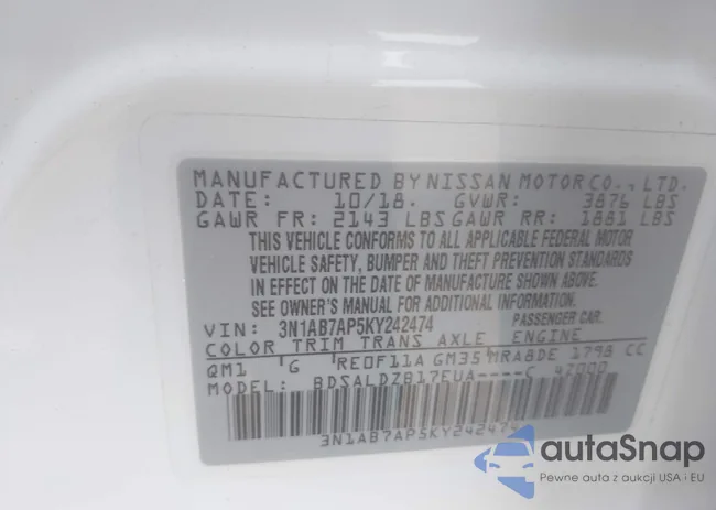 3N1AB7AP5KY242474: 42520697