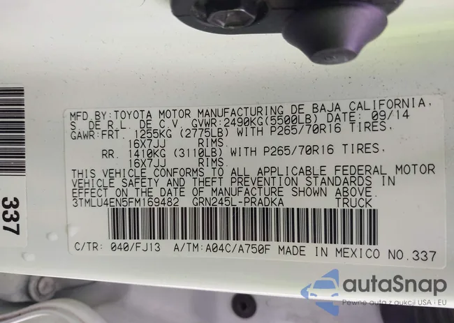 3TMLU4EN5FM169482: 42520722