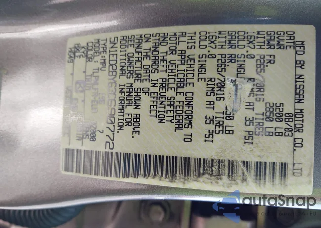 5N1ED28Y63C690772: 42520820