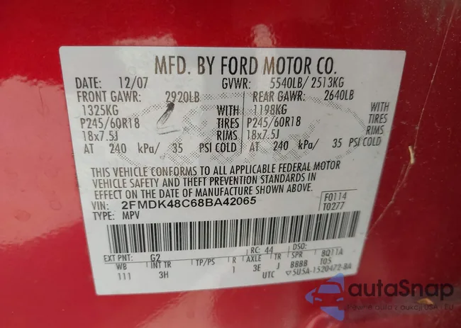 2FMDK48C68BA42065: 42520993