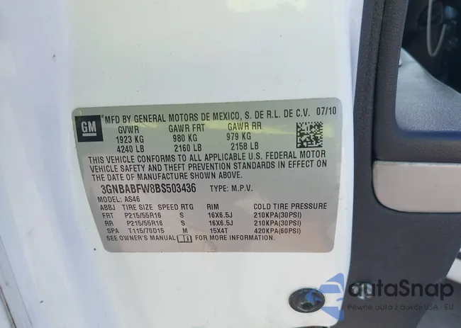 3GNBABFW8BS503436: 42520236