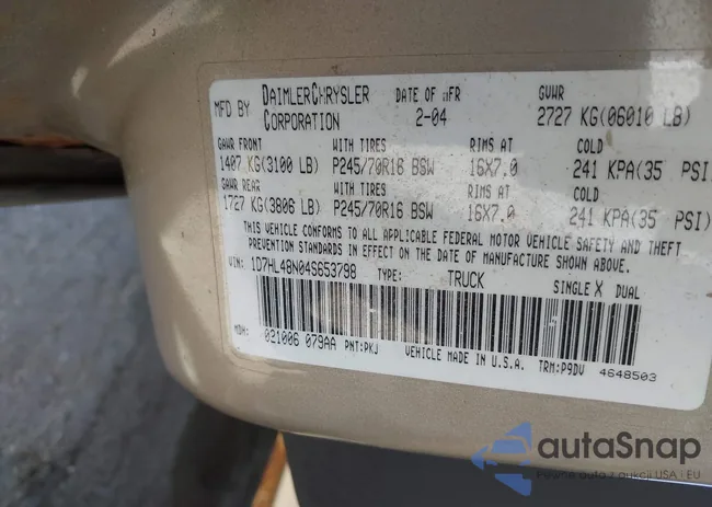 1D7HL48N04S653798: 42520546