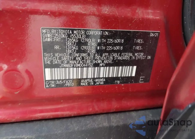 JTMAB3FV8MD044152: 42521714