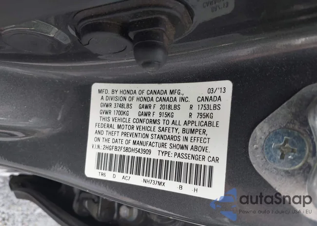 2HGFB2F58DH543909: 42521719