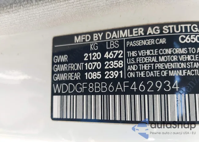 WDDGF8BB6AF462934: 42521822