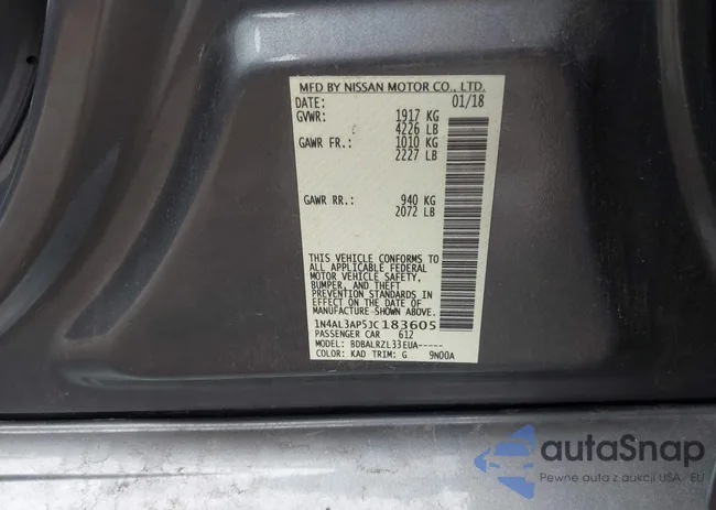 1N4AL3AP5JC183605: 42521938