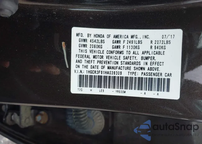 1HGCR3F91HA039309: 42522155