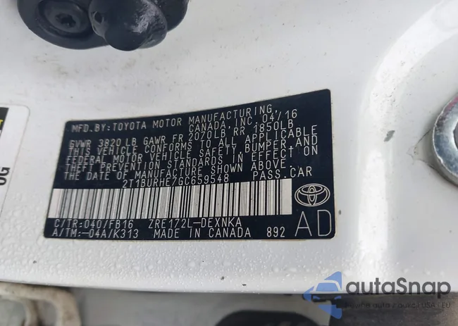 2T1BURHE7GC659548: 42521430