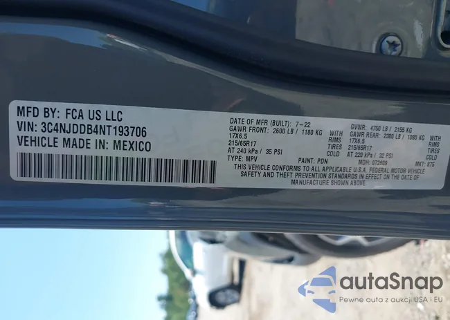 3C4NJDDB4NT193706: 42521526