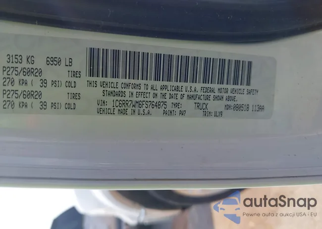 1C6RR7WM6FS764875: 42523175