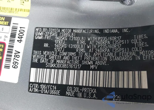 5TDKK3DC8BS161317: 42523179