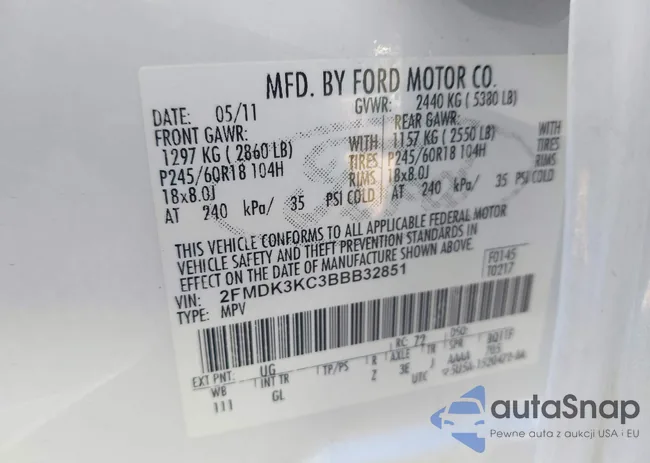 2FMDK3KC3BBB32851: 42523183