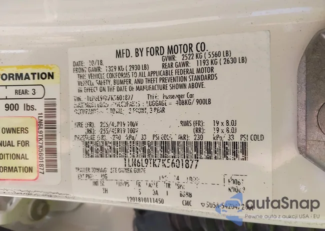 1LN6L9TK7K5601877: 42522302