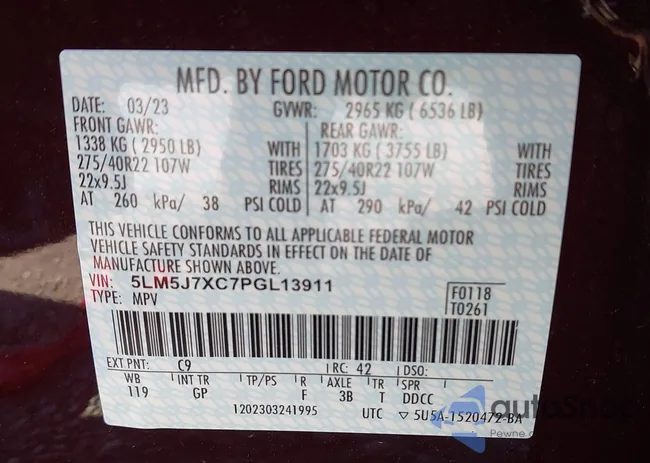 5LM5J7XC7PGL13911: 42523596