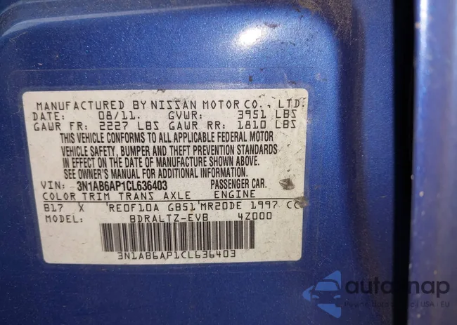 3N1AB6AP1CL636403: 42523656