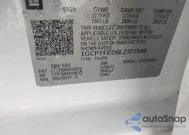 1GCPYFED6LZ377549: 42523856