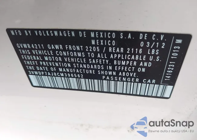 3VWDP7AJ8CM396562: 42523926