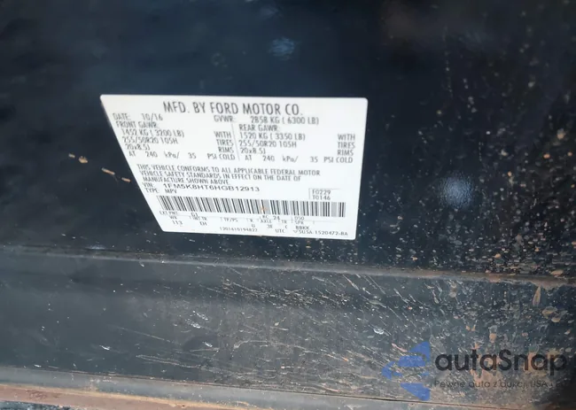 1FM5K8HT6HGB12913: 42523980