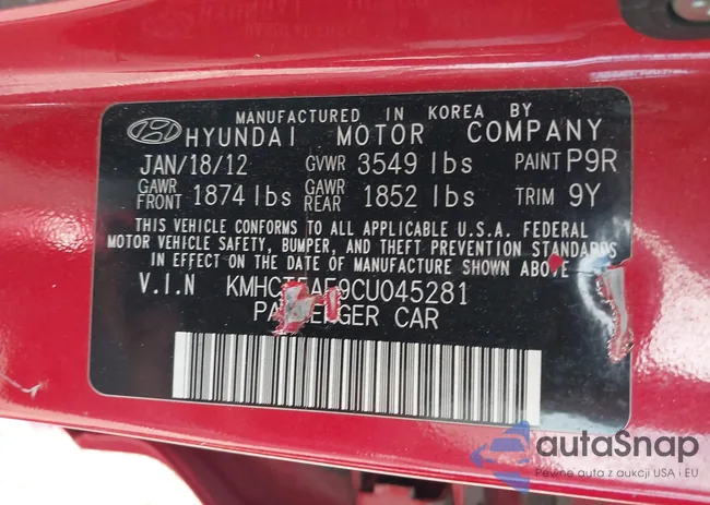 KMHCT5AE9CU045281: 42524006