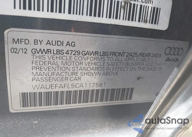 WAUEFAFL5CA117581: 42524019