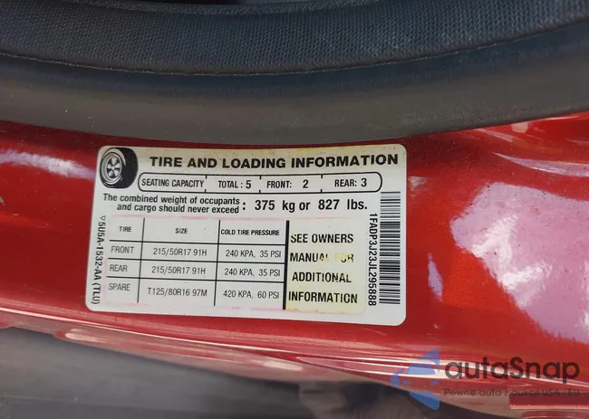 1FADP3J23JL295888: 42524088