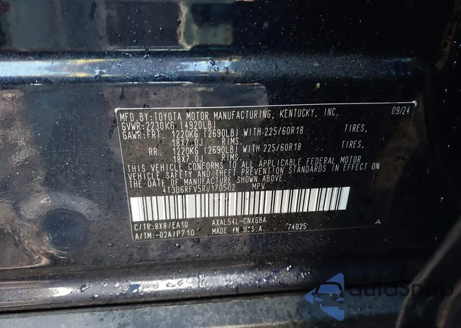 4T3D6RFV5RU170502: 42524113