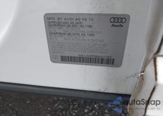 WA1LFAFP5BA007345: 42524191