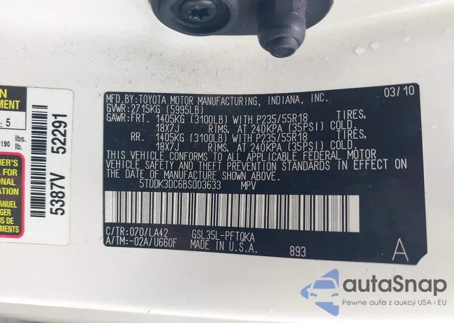 5TEDK3EC6DS003633: 42523287