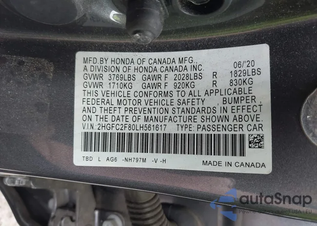 2HGFC2F80LH561617: 42523366