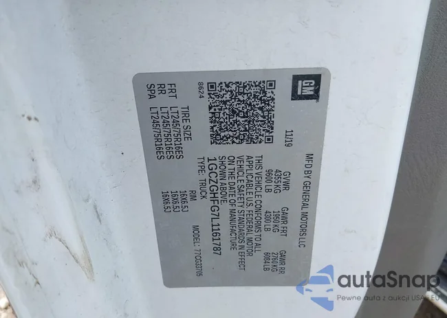 1GCZGHFG7L1161787: 42523383