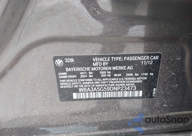 WBA3A5G59DNP23473: 42523404