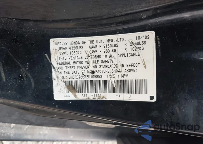 SHSRD788X3U105853: 42523509