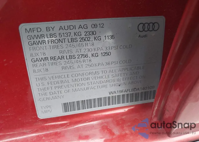 WA19FAFL8DA140109: 42524605