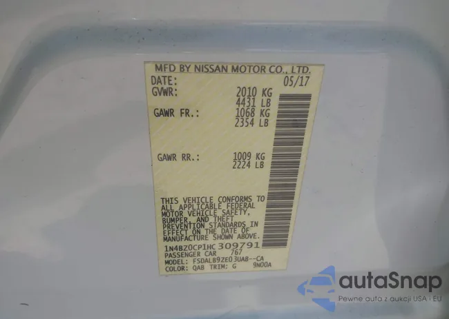 1N4BZ0CP1HC309791: 42524688