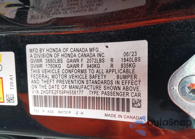 2HGFE2F59PH556177: 42524797