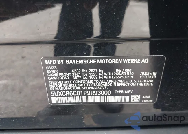 5UXCR6C01P9R93000: 42524809