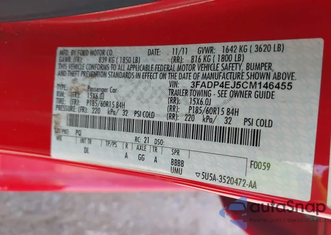 3FADP4EJ5CM146455: 42524930