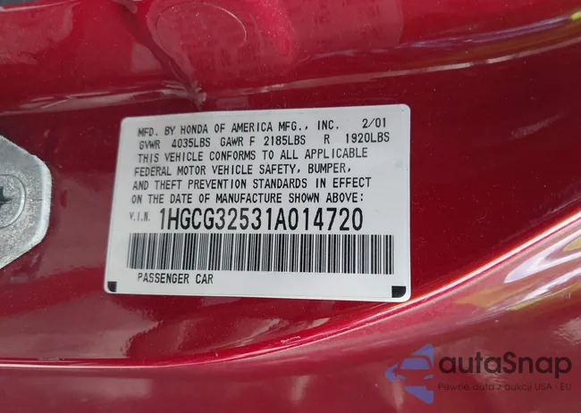 1HGCG32531A014720: 42524965