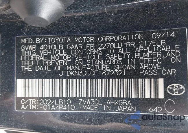 JTDKN3DU0F1872321: 42525033