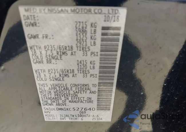 5N1DL0MN1KC527640: 42524274