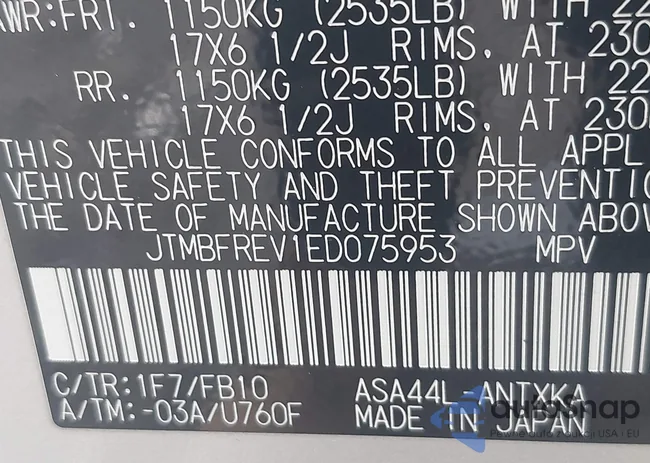 JTMBFREV1ED075953: 42524374