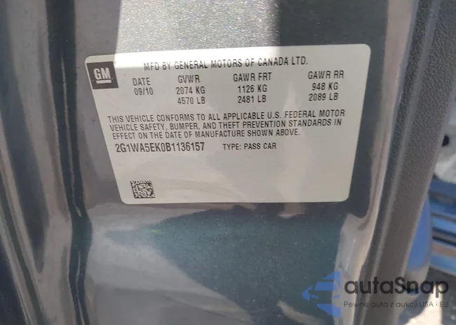 2G1WA5EK0B1136157: 42524553