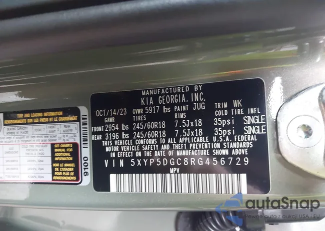 5XYP5DGC8RG456729: 42525644